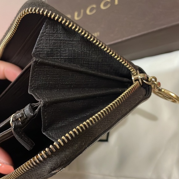 Sold‼️‼️Authentic Gucci Monogram Long Zippy Wallet💓 - Picture 9 of 17